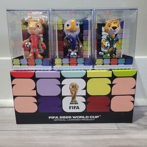 FIFA World Cup 2026 Official Mascot Large Set 3-Pack. Canada, USA and Mexico